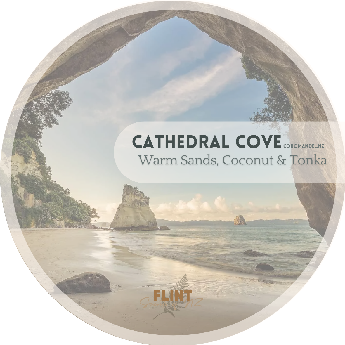 Candle Tin: Cathedral Cove