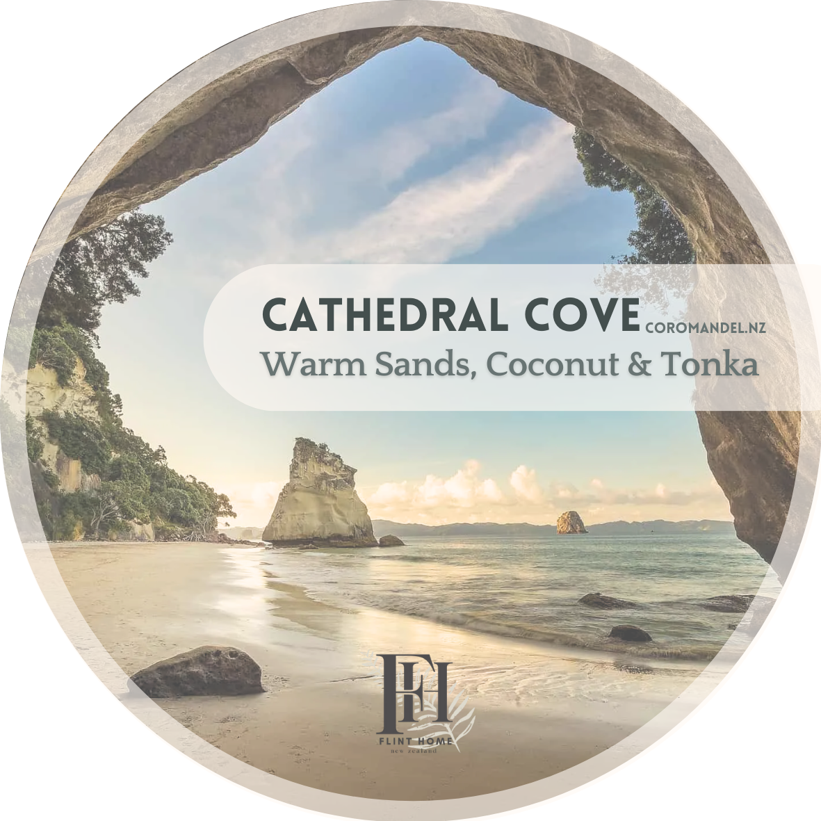 Candle Tin: Cathedral Cove