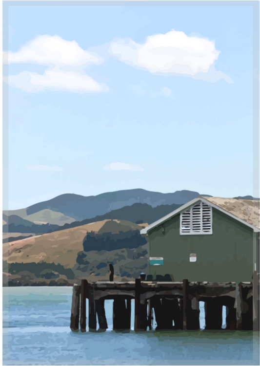 Pack of 5 Greeting Cards - Mangonui Wharf