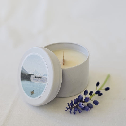 Candle Tin: Lake Pukaki *CLEARANCE*